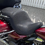 Cool Dry Covers seat covers to fit your Harley Ultra Limited Seat (pictured).  Keeps you raised off the original seat, much cooler in the heat and allows air circulation.  Water goes through without being absorbed so you stay drier in the wet.  These are sized to fit your specific seat perfectly.  Transform your ride with Cool Dry Covers.