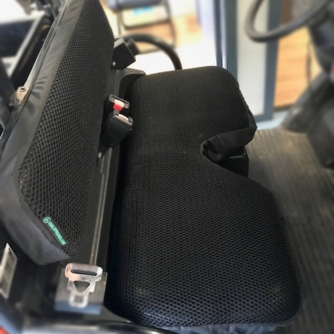 Cool Dry Covers seat covers to fit utility vehicles with a bench seat and single piece backrest like the Kubota RTV shown.  Protects your seat while keeping you cool in the heat and dry in the wet.  Easy to install and begin enjoying their benefits right away. Sized to fit your specific seat.