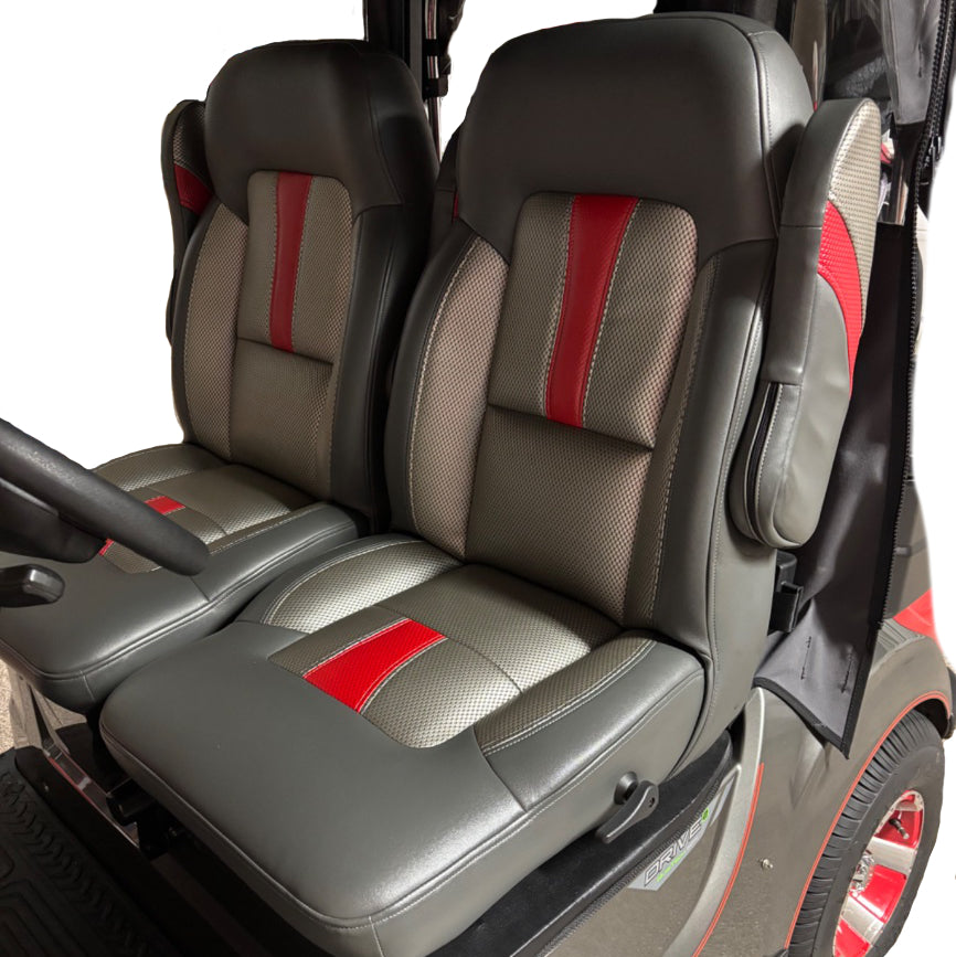 Premium High Back Bench Seat Golf Cart Cool Dry Covers Set