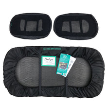Load image into Gallery viewer, Cool Dry Covers seat covers set for the older Yamaha G-series golf carts with split backrest (G22, G19, G14...). Keeps you cool in the heat and dry in the rain. Increased comfort in all weather conditions. What to expect when you unpack your order.
