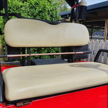 Load image into Gallery viewer, Cool Dry Covers seat covers set for Evolution golf cart with the narrow backrest. Keeps you cool in the heat and dry in the rain. Increased comfort in all weather conditions. Shown without covers installed to assist you in identifying the correct model.
