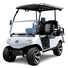 Load image into Gallery viewer, Cool Dry Covers seat covers set for Evolution golf cart with the wider backrest. Keeps you cool in the heat and dry in the rain. Increased comfort in all weather conditions. Shown without covers installed to assist you in correctly identifying your model.
