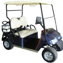 Load image into Gallery viewer, Cool Dry Covers seat covers set for EMC golf carts. Keeps you cool in the heat and dry in the rain. Increased comfort in all weather conditions.  Shown without covers installed to assist in matching your cart to the correct model.
